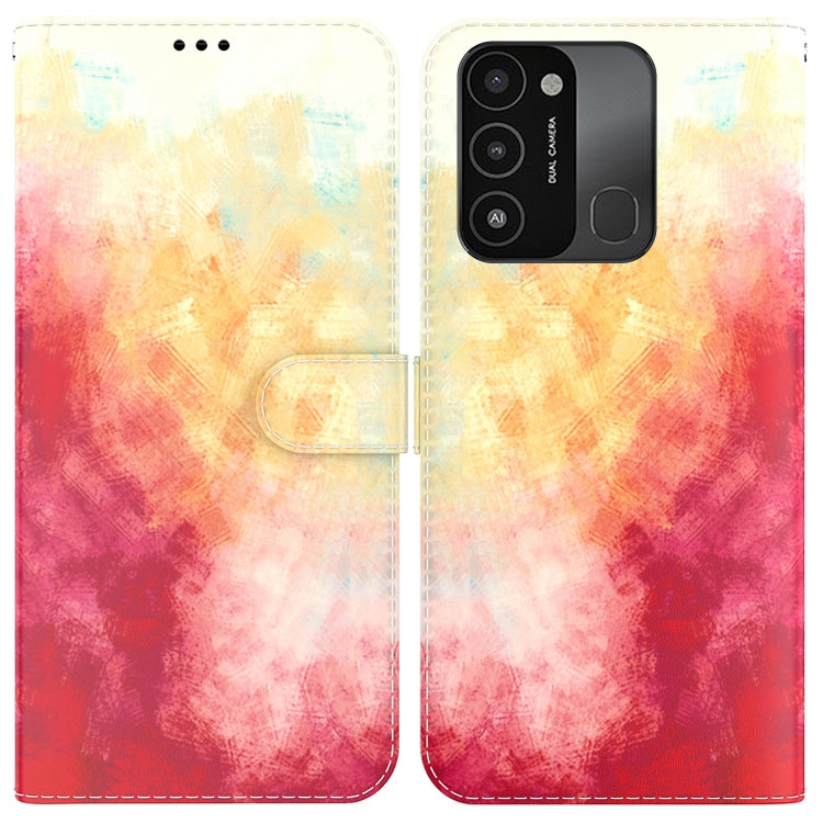 Watercolor Pattern Horizontal Flip Leather Phone Case, For Tecno Spark 8P, For Tecno Spark Go 2022 / Spark 8C