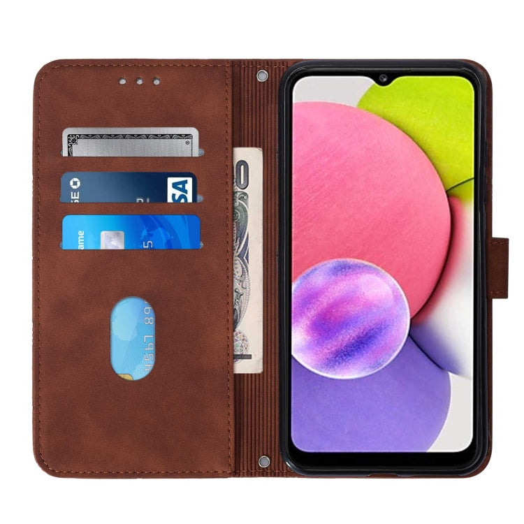 Crossbody 3D Embossed Flip Leather Phone Case, For Samsung Galaxy A03s 166mm, For Samsung Galaxy A11 / M11, For Samsung Galaxy A12 / M12, For Samsung Galaxy A21s, For Samsung Galaxy A32 4G EU Version, For Samsung Galaxy A32 5G / M32 5G                 ...