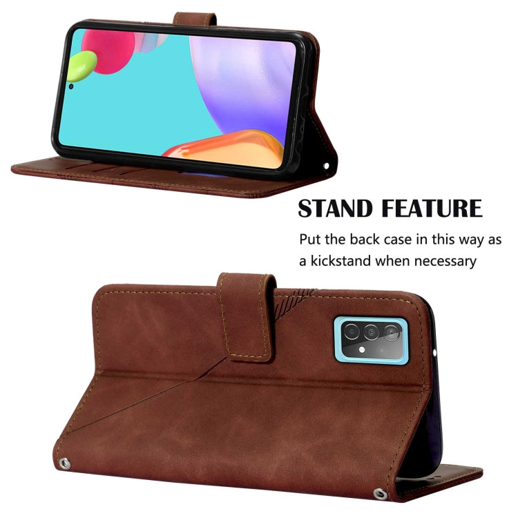 Crossbody 3D Embossed Flip Leather Phone Case, For Samsung Galaxy A52 4G / 5G, For Samsung Galaxy A53 5G, For Samsung Galaxy A72 4G / 5G, For Samsung Galaxy A82 5G, For Samsung Galaxy F52 5G, For Samsung Galaxy S20 Lite/S20 FE 4G & 5G                  ...