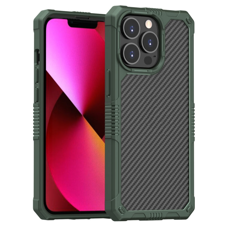 Carbon Fiber Shockproof Case, For iPhone 13 Pro Max, For iPhone 13 Pro, For iPhone 12 Pro Max, For iPhone 12 Pro, For iPhone 12
