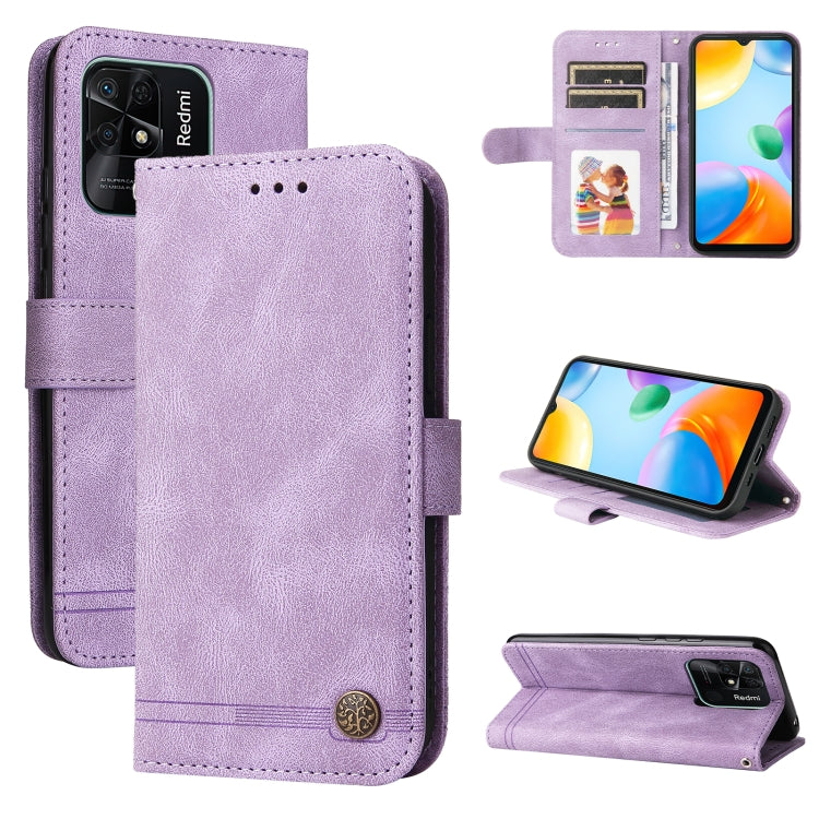 Skin Feel Life Tree Metal Button Leather Phone Case, For Xiaomi Redmi 10C 4G / Redmi 10 India Version, For Xiaomi Poco X4 Pro 5G, For Honor 50 SE / nova 9 SE, For OPPO Find X5, For OPPO Find X5 Pro