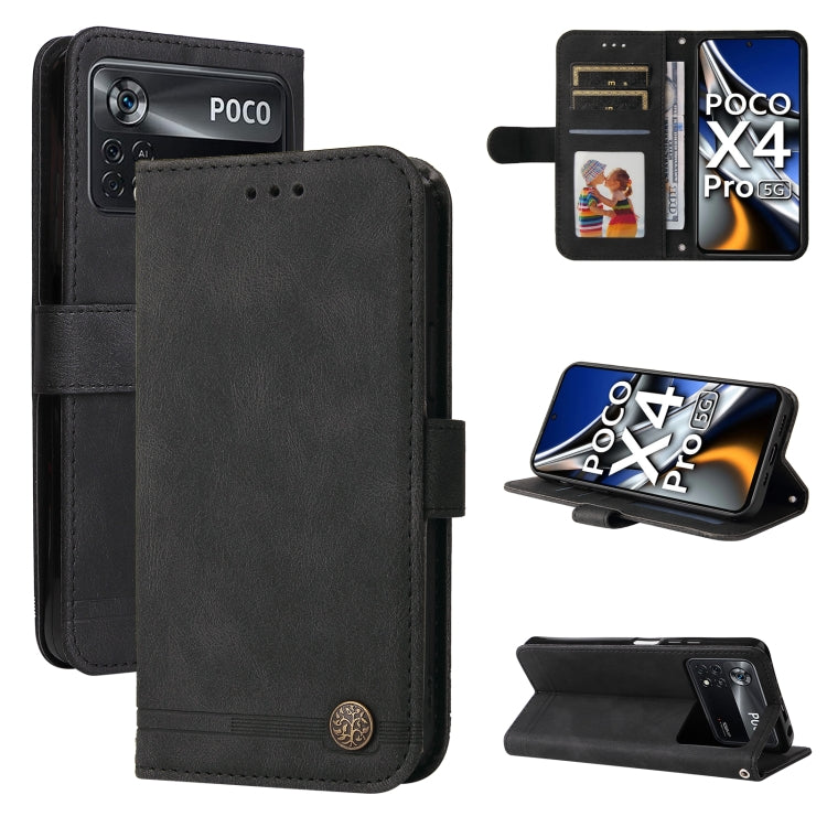 Skin Feel Life Tree Metal Button Leather Phone Case, For Xiaomi Redmi 10C 4G / Redmi 10 India Version, For Xiaomi Poco X4 Pro 5G, For Honor 50 SE / nova 9 SE, For OPPO Find X5, For OPPO Find X5 Pro