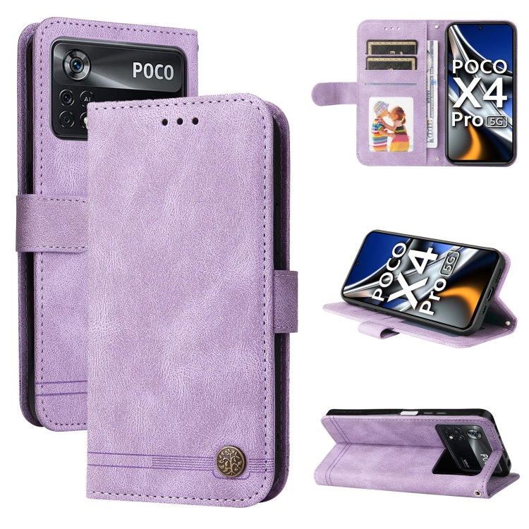 Skin Feel Life Tree Metal Button Leather Phone Case, For Xiaomi Redmi 10C 4G / Redmi 10 India Version, For Xiaomi Poco X4 Pro 5G, For Honor 50 SE / nova 9 SE, For OPPO Find X5, For OPPO Find X5 Pro