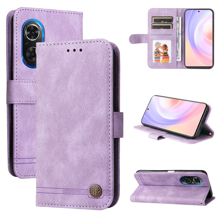 Skin Feel Life Tree Metal Button Leather Phone Case, For Xiaomi Redmi 10C 4G / Redmi 10 India Version, For Xiaomi Poco X4 Pro 5G, For Honor 50 SE / nova 9 SE, For OPPO Find X5, For OPPO Find X5 Pro