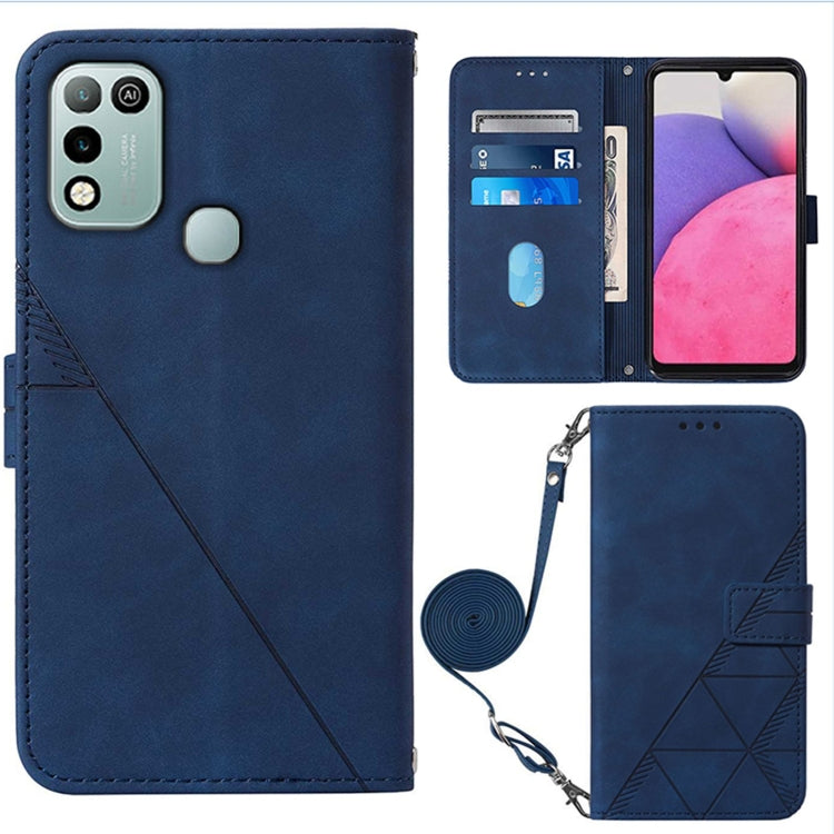 Crossbody 3D Embossed Flip Leather Phone Case, For Tecno Phantom X, For Infinix Hot 11 Play, For Infinix Hot 11S NFC X6812B, For Infinix Note 11, For Infinix Note 11 Pro, For Infinix Note 11i, For Infinix Note 11S, For Infinix Smart 6