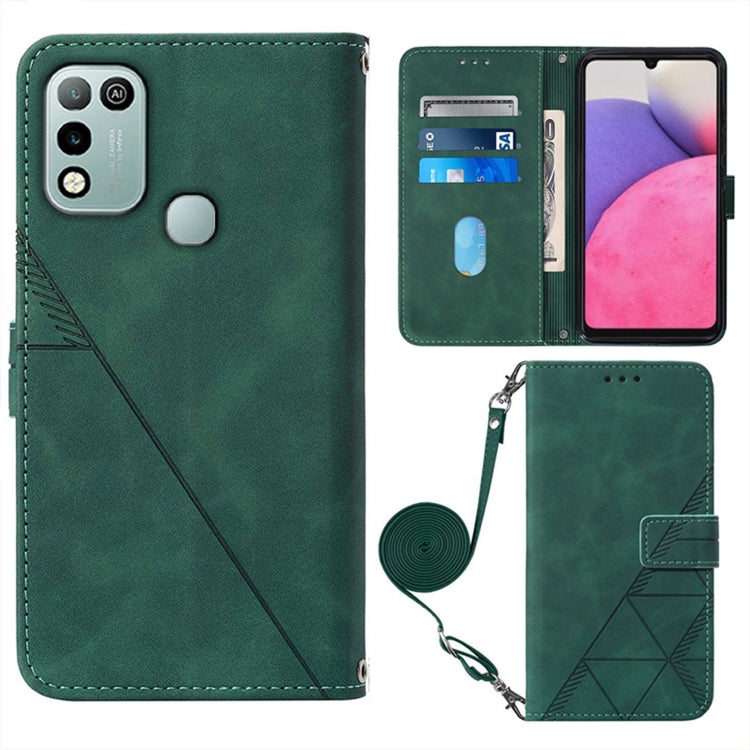 Crossbody 3D Embossed Flip Leather Phone Case, For Tecno Phantom X, For Infinix Hot 11 Play, For Infinix Hot 11S NFC X6812B, For Infinix Note 11, For Infinix Note 11 Pro, For Infinix Note 11i, For Infinix Note 11S, For Infinix Smart 6