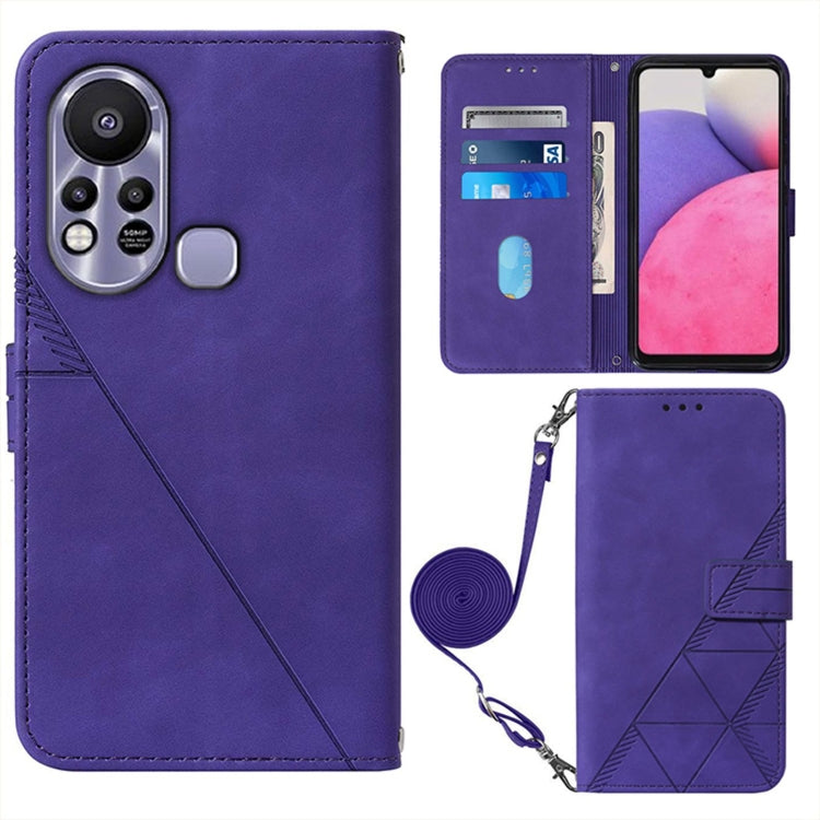 Crossbody 3D Embossed Flip Leather Phone Case, For Tecno Phantom X, For Infinix Hot 11 Play, For Infinix Hot 11S NFC X6812B, For Infinix Note 11, For Infinix Note 11 Pro, For Infinix Note 11i, For Infinix Note 11S, For Infinix Smart 6