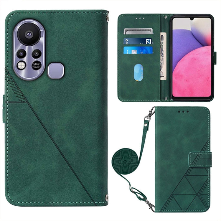 Crossbody 3D Embossed Flip Leather Phone Case, For Tecno Phantom X, For Infinix Hot 11 Play, For Infinix Hot 11S NFC X6812B, For Infinix Note 11, For Infinix Note 11 Pro, For Infinix Note 11i, For Infinix Note 11S, For Infinix Smart 6
