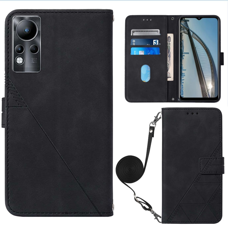Crossbody 3D Embossed Flip Leather Phone Case, For Tecno Phantom X, For Infinix Hot 11 Play, For Infinix Hot 11S NFC X6812B, For Infinix Note 11, For Infinix Note 11 Pro, For Infinix Note 11i, For Infinix Note 11S, For Infinix Smart 6