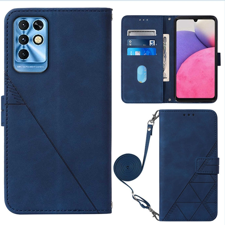 Crossbody 3D Embossed Flip Leather Phone Case, For Tecno Phantom X, For Infinix Hot 11 Play, For Infinix Hot 11S NFC X6812B, For Infinix Note 11, For Infinix Note 11 Pro, For Infinix Note 11i, For Infinix Note 11S, For Infinix Smart 6
