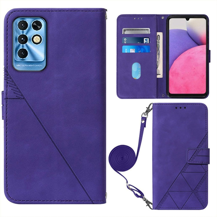Crossbody 3D Embossed Flip Leather Phone Case, For Tecno Phantom X, For Infinix Hot 11 Play, For Infinix Hot 11S NFC X6812B, For Infinix Note 11, For Infinix Note 11 Pro, For Infinix Note 11i, For Infinix Note 11S, For Infinix Smart 6