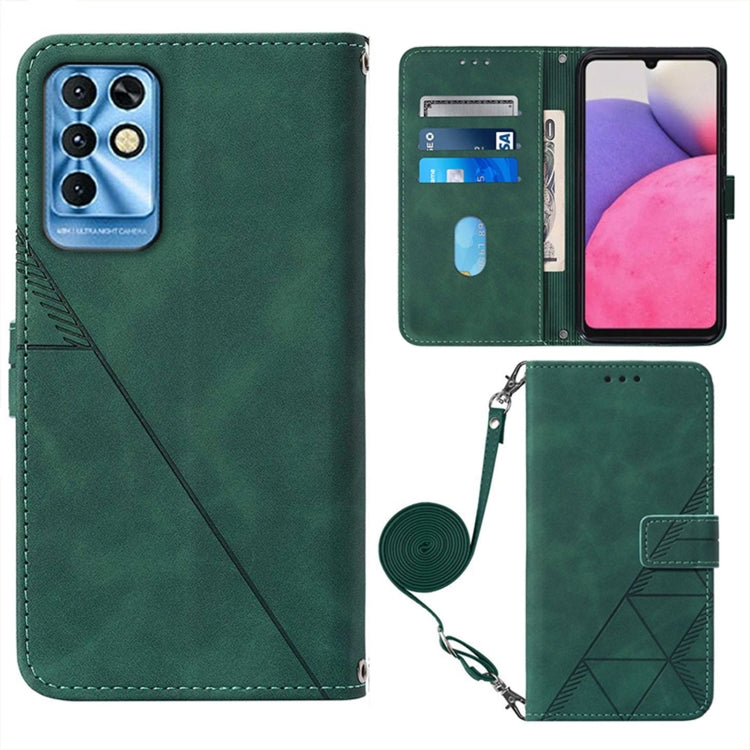 Crossbody 3D Embossed Flip Leather Phone Case, For Tecno Phantom X, For Infinix Hot 11 Play, For Infinix Hot 11S NFC X6812B, For Infinix Note 11, For Infinix Note 11 Pro, For Infinix Note 11i, For Infinix Note 11S, For Infinix Smart 6