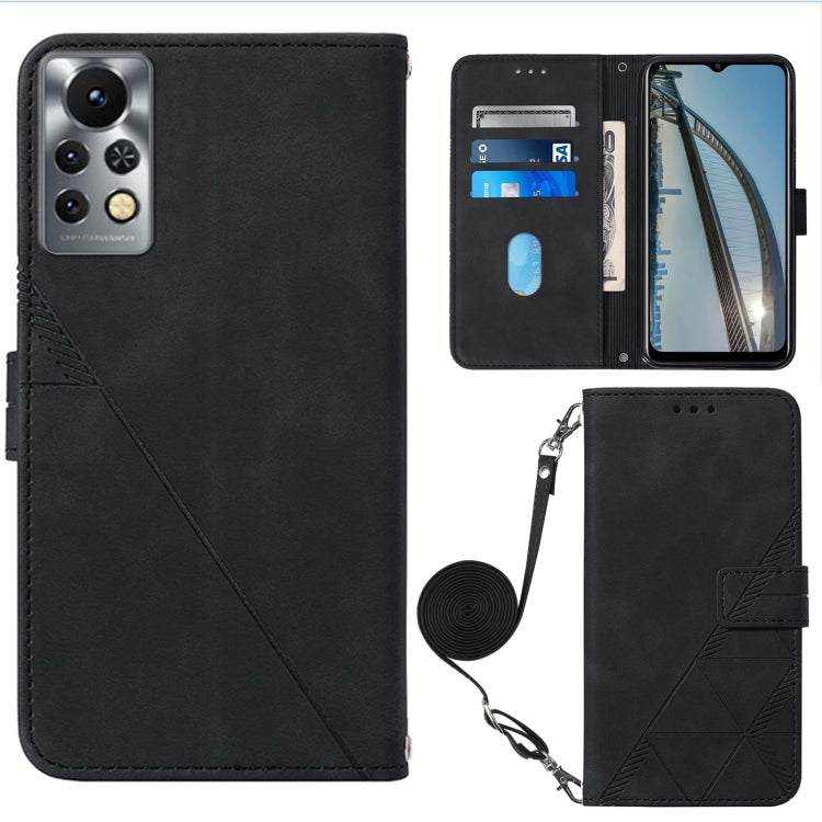 Crossbody 3D Embossed Flip Leather Phone Case, For Tecno Phantom X, For Infinix Hot 11 Play, For Infinix Hot 11S NFC X6812B, For Infinix Note 11, For Infinix Note 11 Pro, For Infinix Note 11i, For Infinix Note 11S, For Infinix Smart 6