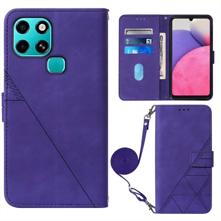 Crossbody 3D Embossed Flip Leather Phone Case, For Tecno Phantom X, For Infinix Hot 11 Play, For Infinix Hot 11S NFC X6812B, For Infinix Note 11, For Infinix Note 11 Pro, For Infinix Note 11i, For Infinix Note 11S, For Infinix Smart 6