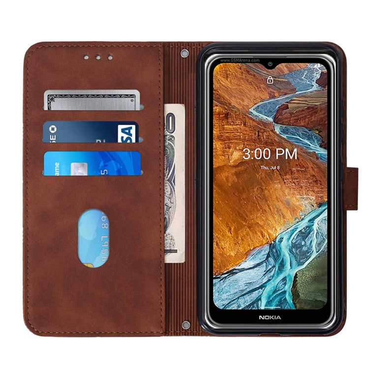 Crossbody 3D Embossed Flip Leather Phone Case, For Nokia C30, For Nokia G300, For Nokia C01 Plus, For Nokia C1 2020, For Nokia C20, For Nokia C20 Plus, For Nokia G20 / G10 / 6.3, For Nokia X20 / X10