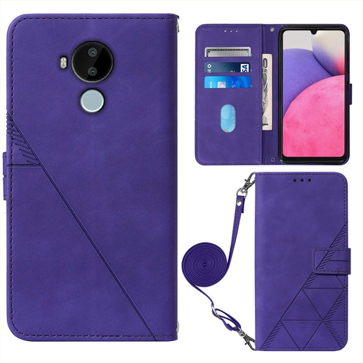 Crossbody 3D Embossed Flip Leather Phone Case, For Nokia C30, For Nokia G300, For Nokia C01 Plus, For Nokia C1 2020, For Nokia C20, For Nokia C20 Plus, For Nokia G20 / G10 / 6.3, For Nokia X20 / X10