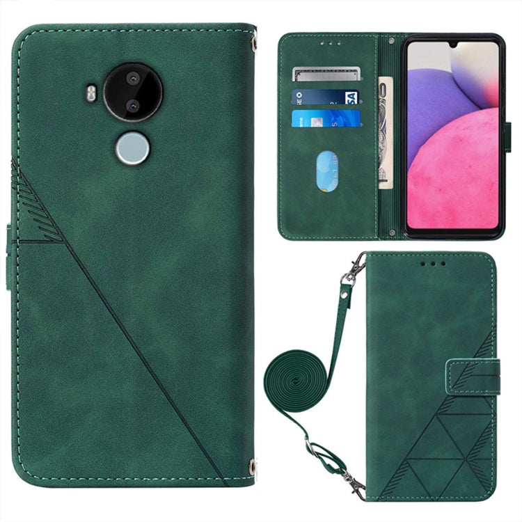 Crossbody 3D Embossed Flip Leather Phone Case, For Nokia C30, For Nokia G300, For Nokia C01 Plus, For Nokia C1 2020, For Nokia C20, For Nokia C20 Plus, For Nokia G20 / G10 / 6.3, For Nokia X20 / X10
