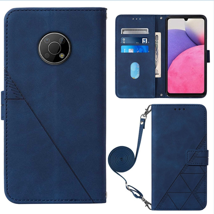 Crossbody 3D Embossed Flip Leather Phone Case, For Nokia C30, For Nokia G300, For Nokia C01 Plus, For Nokia C1 2020, For Nokia C20, For Nokia C20 Plus, For Nokia G20 / G10 / 6.3, For Nokia X20 / X10