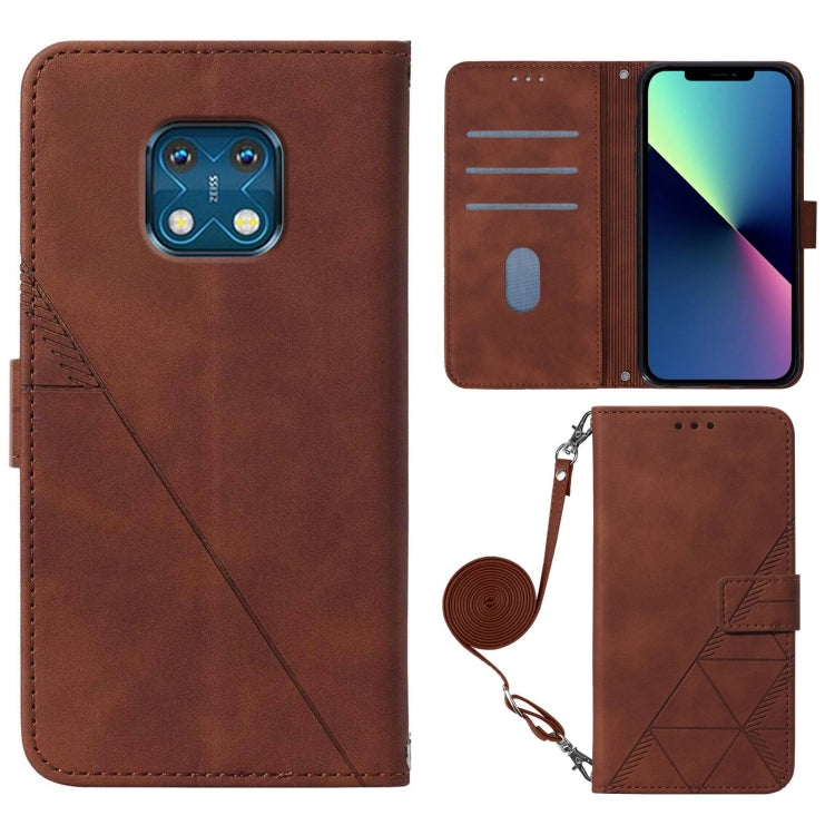 Crossbody 3D Embossed Flip Leather Phone Case, For Nokia XR20, For Nokia 1.4, For Nokia 2.4