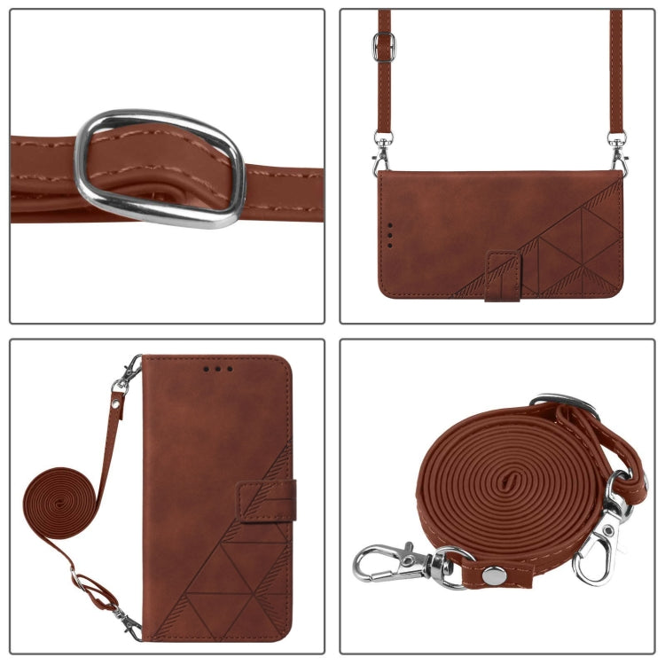 Crossbody 3D Embossed Flip Leather Phone Case, For vivo Y17 / Y15 / Y12 / U10 / Y3, For vivo Y21 2021 / Y33s / Y21s