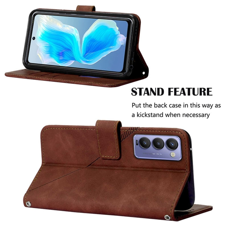 Crossbody 3D Embossed Flip Leather Phone Case, For Tecno Camon 18, For Tecno Camon 18 Premier, For Tecno Camon 18i, For Tecno Camon 18P, For Tecno Pop 5 Go, For Tecno Pop 5 LTE-BD4, For Tecno Pop 5P, For Tecno Pova Neo LE6