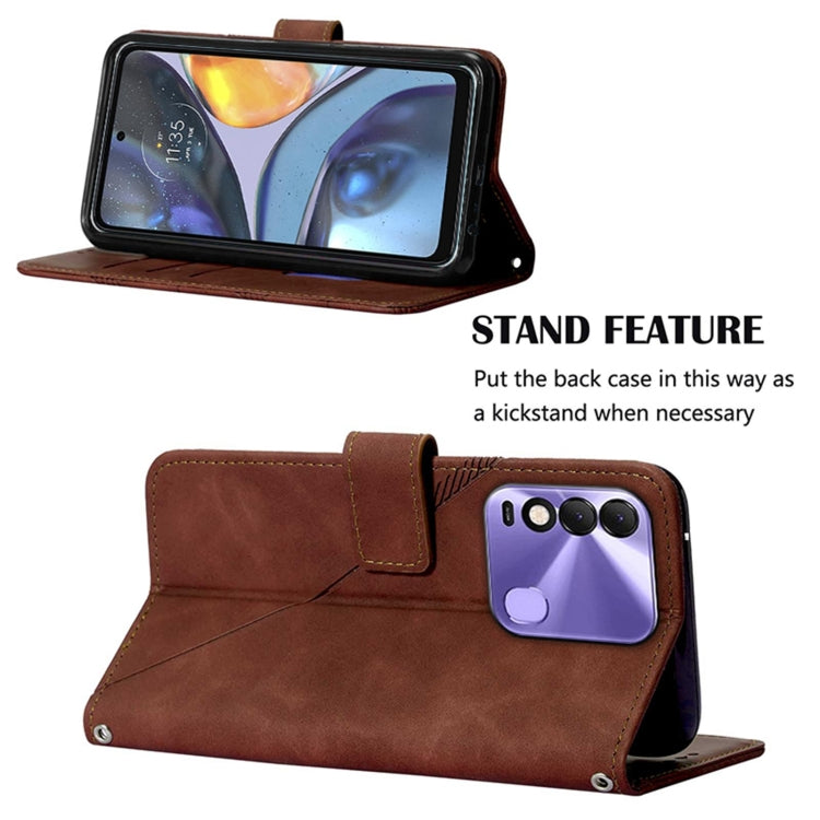 Crossbody 3D Embossed Flip Leather Phone Case, For Tecno Spark 8 KG6, For Tecno Spark 8P, For Tecno Spark Go 2021, For Tecno Spark Go 2022 / Spark 8C, For Tecno Camon 12 / Spark 4, For Tecno Camon 16, For Tecno Camon 16 Pro, For Tecno Camon 17