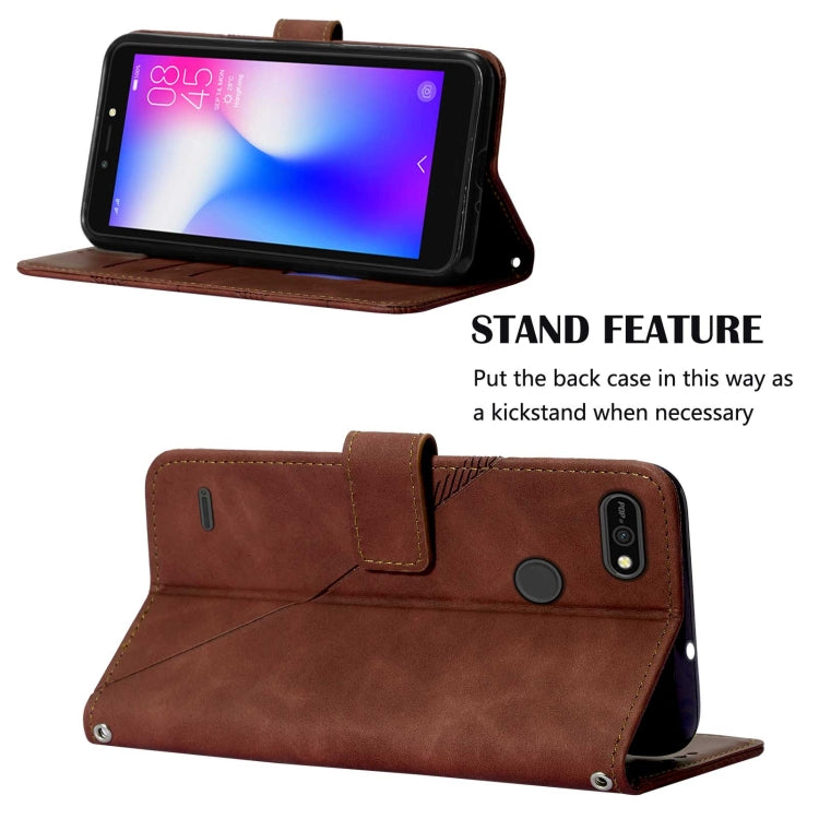 Crossbody 3D Embossed Flip Leather Phone Case, For Tecno Pop 2F, For Tecno Pop 4, For Tecno Pop 4 Pro, For Tecno Pop 5, For Tecno Spark 5 Air / Spark 6 Air, For Tecno Spark 6, For Tecno Spark 6 Go, For Tecno Spark 7