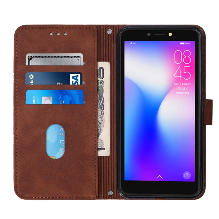 Crossbody 3D Embossed Flip Leather Phone Case, For Tecno Pop 2F, For Tecno Pop 4, For Tecno Pop 4 Pro, For Tecno Pop 5, For Tecno Spark 5 Air / Spark 6 Air, For Tecno Spark 6, For Tecno Spark 6 Go, For Tecno Spark 7