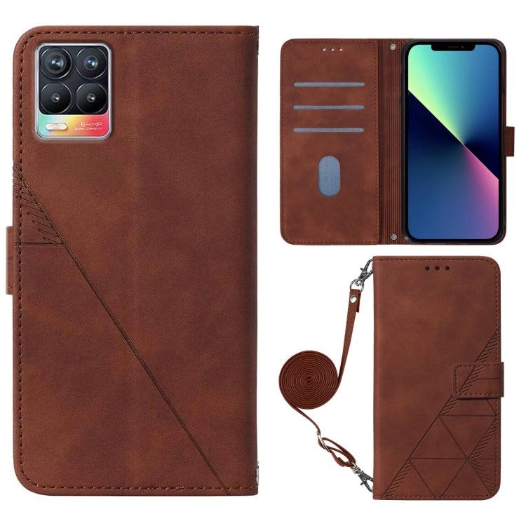 Crossbody 3D Embossed Flip Leather Phone Case, For OPPO Realme 8 / 8 Pro, For OPPO Realme 8i, For OPPO Realme C11, For OPPO Realme C12 / C25, For OPPO Realme C15, For OPPO Realme C21Y, For OPPO Realme GT Master, For OPPO Realme Narzo 50A