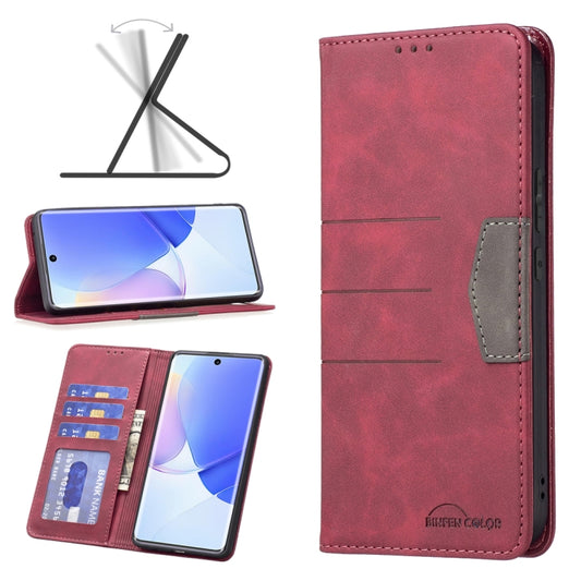 Magnetic Splicing Leather Phone Case, For Honor 50 / Huawei nova 9, For Honor 50 Lite / Huawei nova 8i, For Motorola Moto E40 / E30, For Motorola Moto G22, For Motorola Moto G200 5G / Edge S30 5G, For OPPO A96 5G, For OPPO Find X5, For OPPO Realme C35 ...