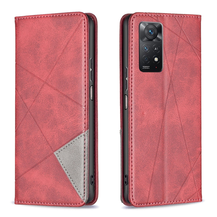 Prismatic Invisible Magnetic Leather Phone Case, For Xiaomi Redmi Note 11 Pro Global, For Honor X20, For Xiaomi 12 Pro