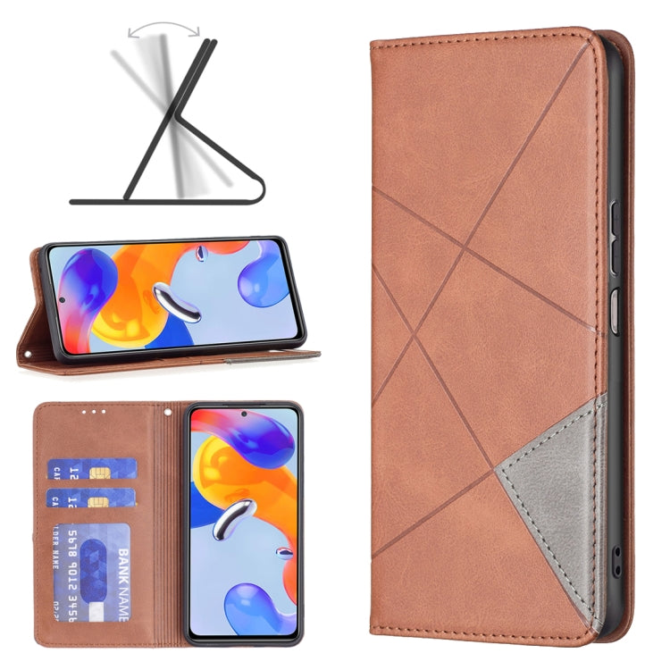 Prismatic Invisible Magnetic Leather Phone Case, For Xiaomi Redmi Note 11 Pro Global, For Honor X20, For Xiaomi 12 Pro