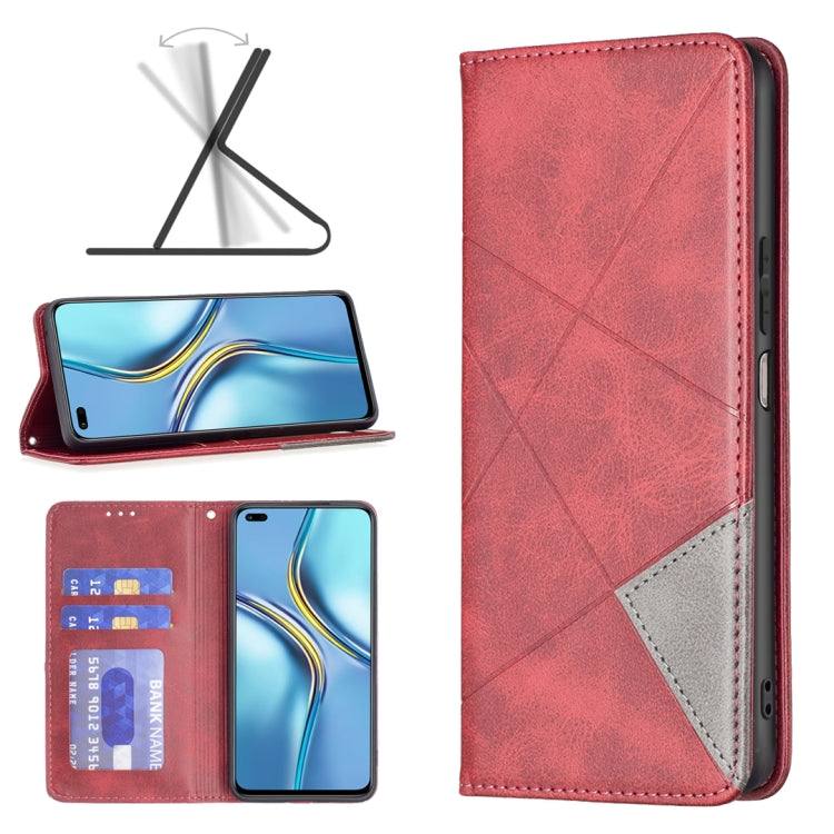 Prismatic Invisible Magnetic Leather Phone Case, For Xiaomi Redmi Note 11 Pro Global, For Honor X20, For Xiaomi 12 Pro