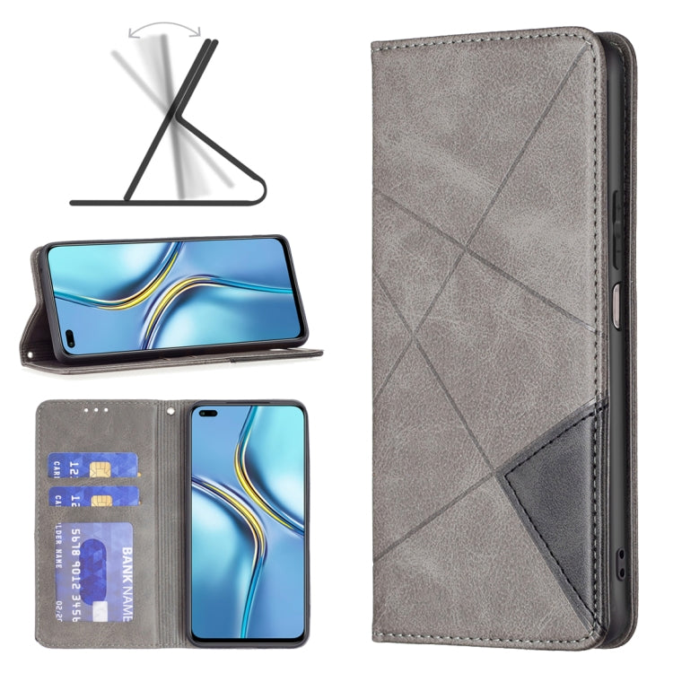 Prismatic Invisible Magnetic Leather Phone Case, For Xiaomi Redmi Note 11 Pro Global, For Honor X20, For Xiaomi 12 Pro