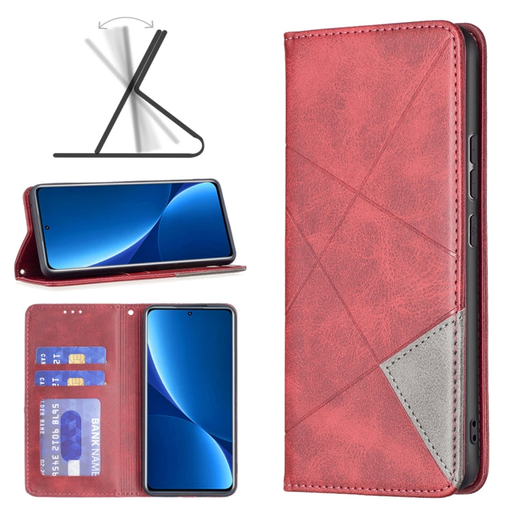 Prismatic Invisible Magnetic Leather Phone Case, For Xiaomi Redmi Note 11 Pro Global, For Honor X20, For Xiaomi 12 Pro