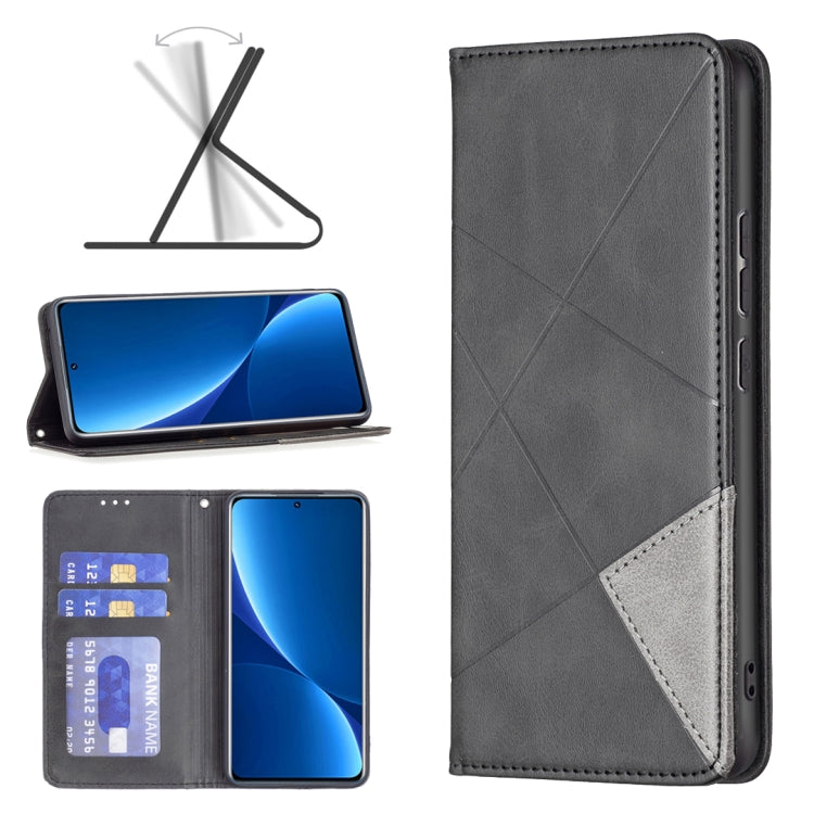 Prismatic Invisible Magnetic Leather Phone Case, For Xiaomi Redmi Note 11 Pro Global, For Honor X20, For Xiaomi 12 Pro