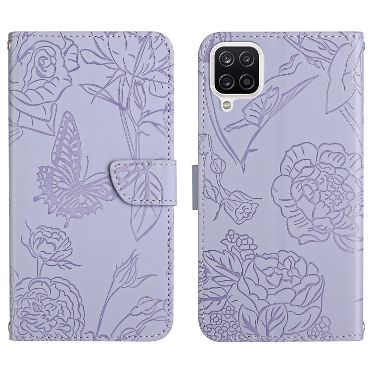 Skin Feel Butterfly Peony Embossed Leather Phone Case, For Samsung Galaxy A22 5G, For Samsung Galaxy A23 4G, For Samsung Galaxy A32 4G, For Samsung Galaxy A32 5G, For Samsung Galaxy A33 5G, For Samsung Galaxy A40, For Samsung Galaxy A41                ...
