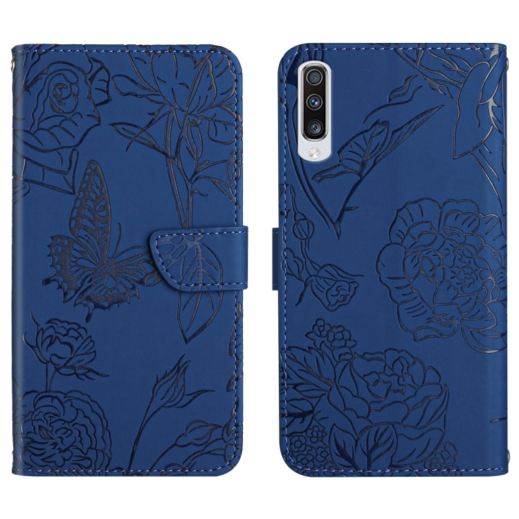 Skin Feel Butterfly Peony Embossed Leather Phone Case, For Samsung Galaxy A22 5G, For Samsung Galaxy A23 4G, For Samsung Galaxy A32 4G, For Samsung Galaxy A32 5G, For Samsung Galaxy A33 5G, For Samsung Galaxy A40, For Samsung Galaxy A41                ...