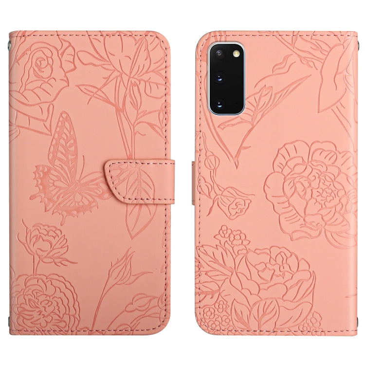 Skin Feel Butterfly Peony Embossed Leather Phone Case, For Samsung Galaxy Note10, For Samsung Galaxy Note10+, For Samsung Galaxy Note20, For Samsung Galaxy Note20 Ultra, For Samsung Galaxy S10, For Samsung Galaxy S10+, For Samsung Galaxy S10e          ...