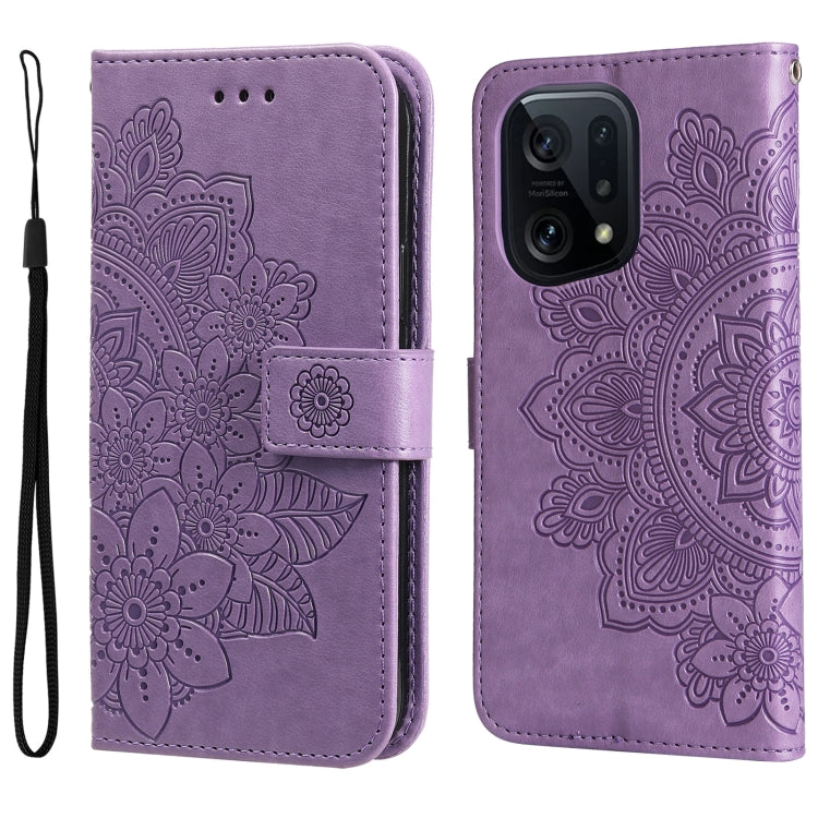 7-petal Flowers Embossed Flip Leather Phone Case, For Xiaomi Redmi 10C 4G / Redmi 10 (India), For Xiaomi Poco X4 Pro 5G, For Honor 50 SE / Huawei nova 9 SE, For OPPO Find X5 Lite / Reno7 5G, For OPPO Find X5, For OPPO Find X5 Pro                       ...