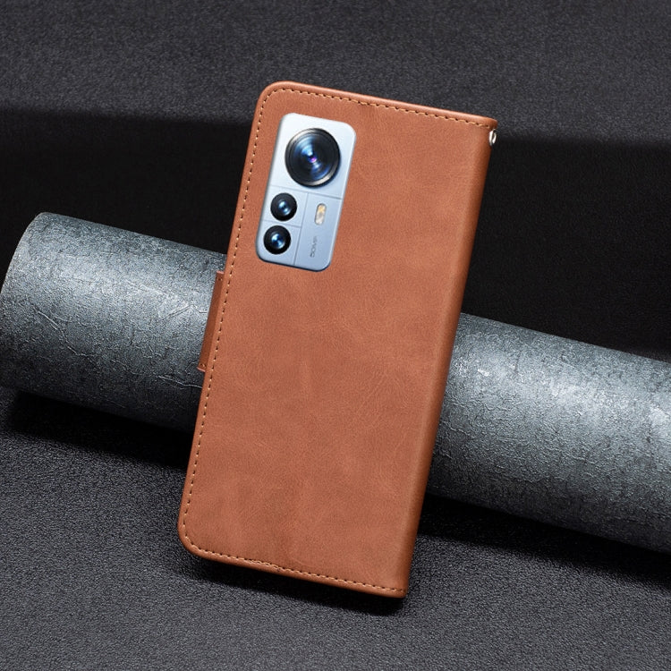 Lambskin Texture Pure Color Leather Phone Case, For Xiaomi 12 Pro