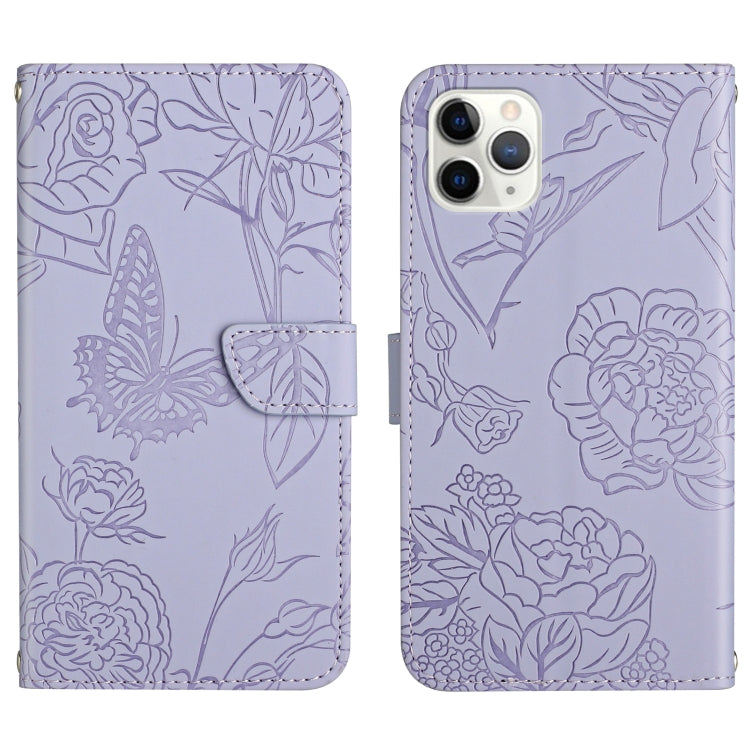 Skin Feel Butterfly Peony Embossed Leather Phone Case, For iPhone 13, For iPhone 13 mini, For iPhone 13 Pro, For iPhone 13 Pro Max, For iPhone XS / X, For iPhone XR, For iPhone XS Max