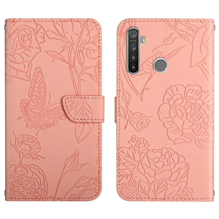 Skin Feel Butterfly Peony Embossed Leather Phone Case, For OPPO Realme 5, For OPPO Realme 5 Pro, For OPPO Realme 6, For OPPO Realme 6 Pro, For OPPO Realme 7, For OPPO Realme 7 Pro, For OPPO Realme 8 5G / V13 5G, For OPPO Realme 8 / 8 Pro               ...