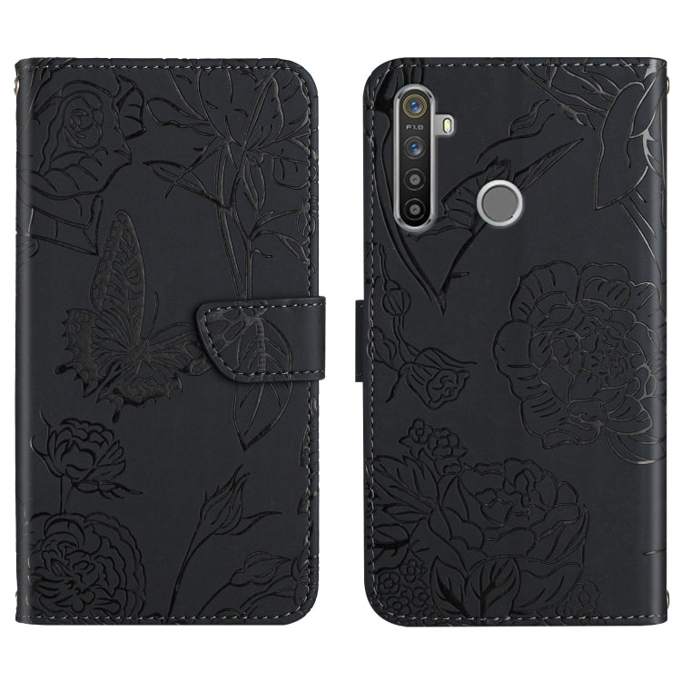 Skin Feel Butterfly Peony Embossed Leather Phone Case, For OPPO Realme 5, For OPPO Realme 5 Pro, For OPPO Realme 6, For OPPO Realme 6 Pro, For OPPO Realme 7, For OPPO Realme 7 Pro, For OPPO Realme 8 5G / V13 5G, For OPPO Realme 8 / 8 Pro               ...