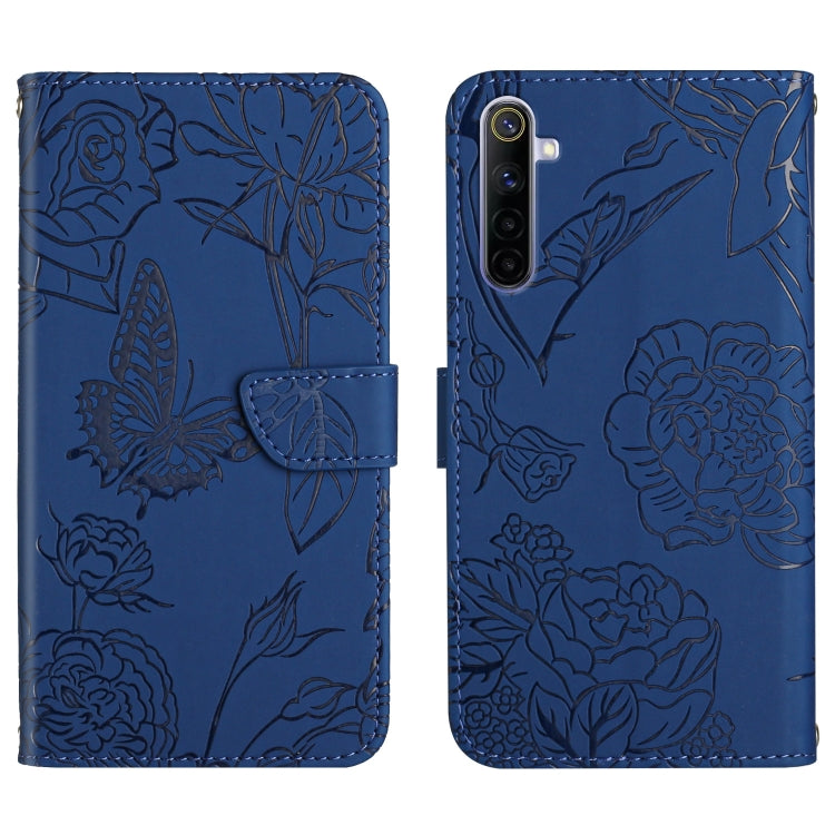 Skin Feel Butterfly Peony Embossed Leather Phone Case, For OPPO Realme 5, For OPPO Realme 5 Pro, For OPPO Realme 6, For OPPO Realme 6 Pro, For OPPO Realme 7, For OPPO Realme 7 Pro, For OPPO Realme 8 5G / V13 5G, For OPPO Realme 8 / 8 Pro               ...