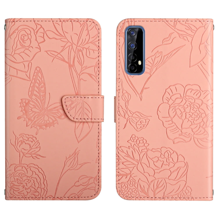Skin Feel Butterfly Peony Embossed Leather Phone Case, For OPPO Realme 5, For OPPO Realme 5 Pro, For OPPO Realme 6, For OPPO Realme 6 Pro, For OPPO Realme 7, For OPPO Realme 7 Pro, For OPPO Realme 8 5G / V13 5G, For OPPO Realme 8 / 8 Pro               ...