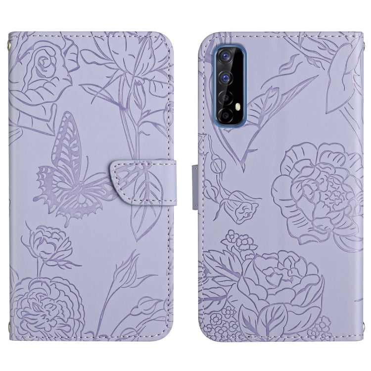 Skin Feel Butterfly Peony Embossed Leather Phone Case, For OPPO Realme 5, For OPPO Realme 5 Pro, For OPPO Realme 6, For OPPO Realme 6 Pro, For OPPO Realme 7, For OPPO Realme 7 Pro, For OPPO Realme 8 5G / V13 5G, For OPPO Realme 8 / 8 Pro               ...