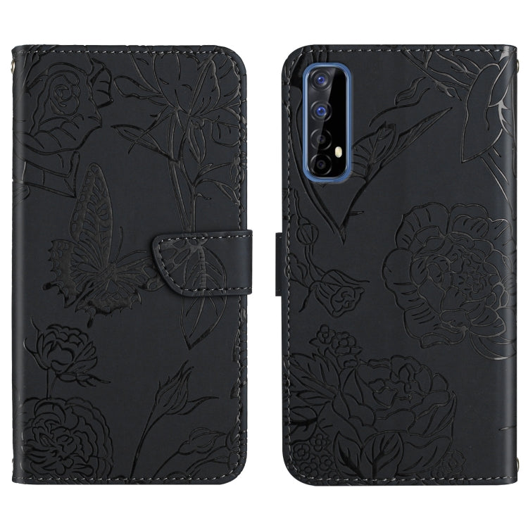 Skin Feel Butterfly Peony Embossed Leather Phone Case, For OPPO Realme 5, For OPPO Realme 5 Pro, For OPPO Realme 6, For OPPO Realme 6 Pro, For OPPO Realme 7, For OPPO Realme 7 Pro, For OPPO Realme 8 5G / V13 5G, For OPPO Realme 8 / 8 Pro               ...