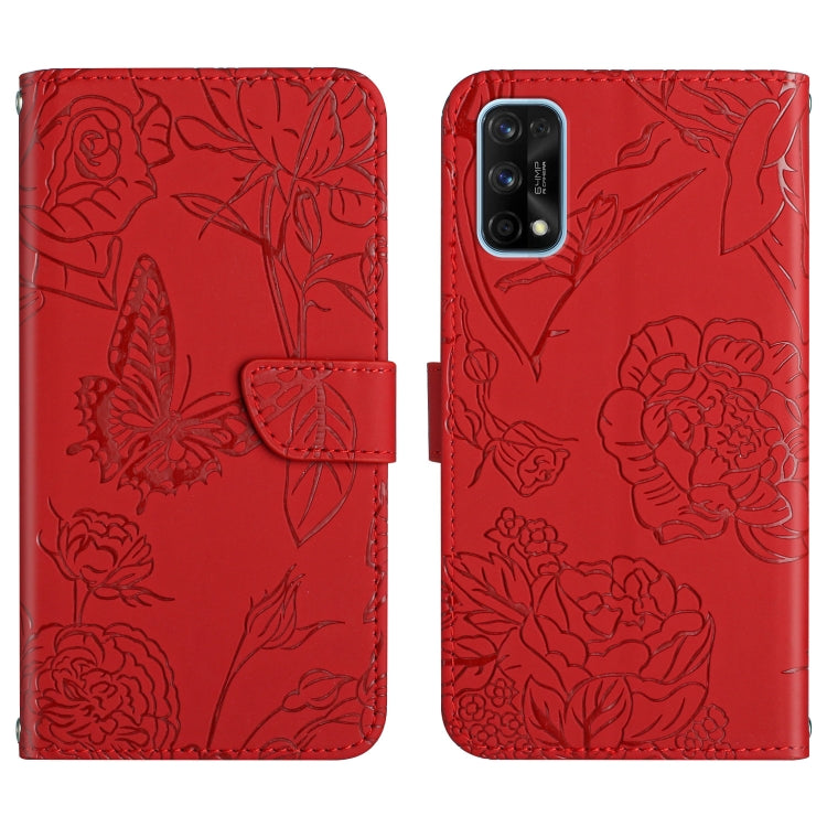 Skin Feel Butterfly Peony Embossed Leather Phone Case, For OPPO Realme 5, For OPPO Realme 5 Pro, For OPPO Realme 6, For OPPO Realme 6 Pro, For OPPO Realme 7, For OPPO Realme 7 Pro, For OPPO Realme 8 5G / V13 5G, For OPPO Realme 8 / 8 Pro               ...