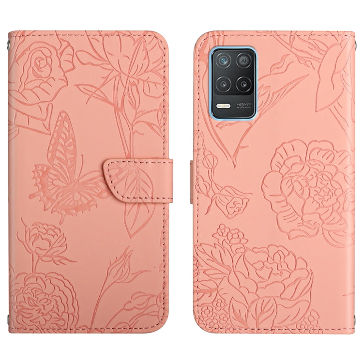 Skin Feel Butterfly Peony Embossed Leather Phone Case, For OPPO Realme 5, For OPPO Realme 5 Pro, For OPPO Realme 6, For OPPO Realme 6 Pro, For OPPO Realme 7, For OPPO Realme 7 Pro, For OPPO Realme 8 5G / V13 5G, For OPPO Realme 8 / 8 Pro               ...